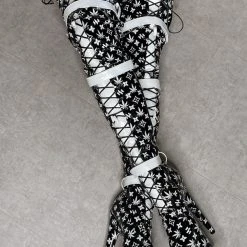 Hella Heels Branded Thigh High 8inch Boots - Black