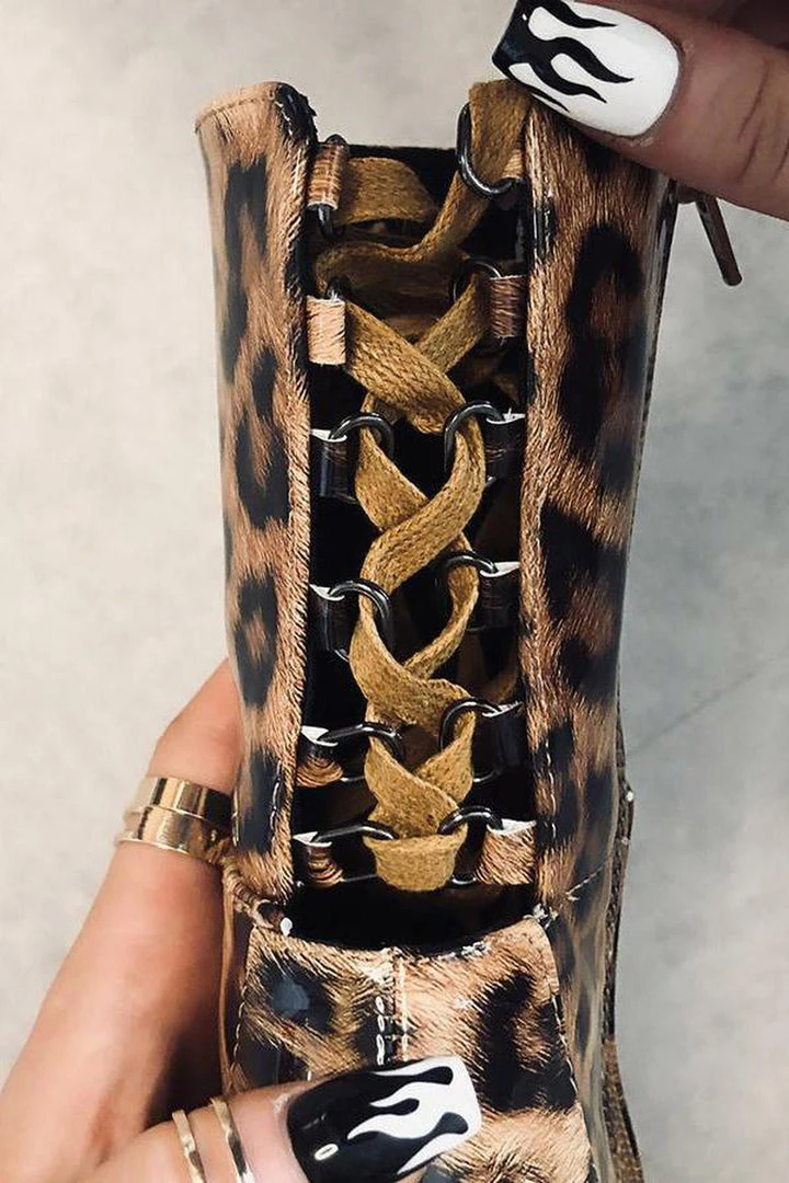 Cheap ๐ฅฐ Hella Heels EmpireKicks Corset 8inch Boots - Leopard ๐ฏ 3 Hella Heels EmpireKicks Corset 8inch Boots - Leopard