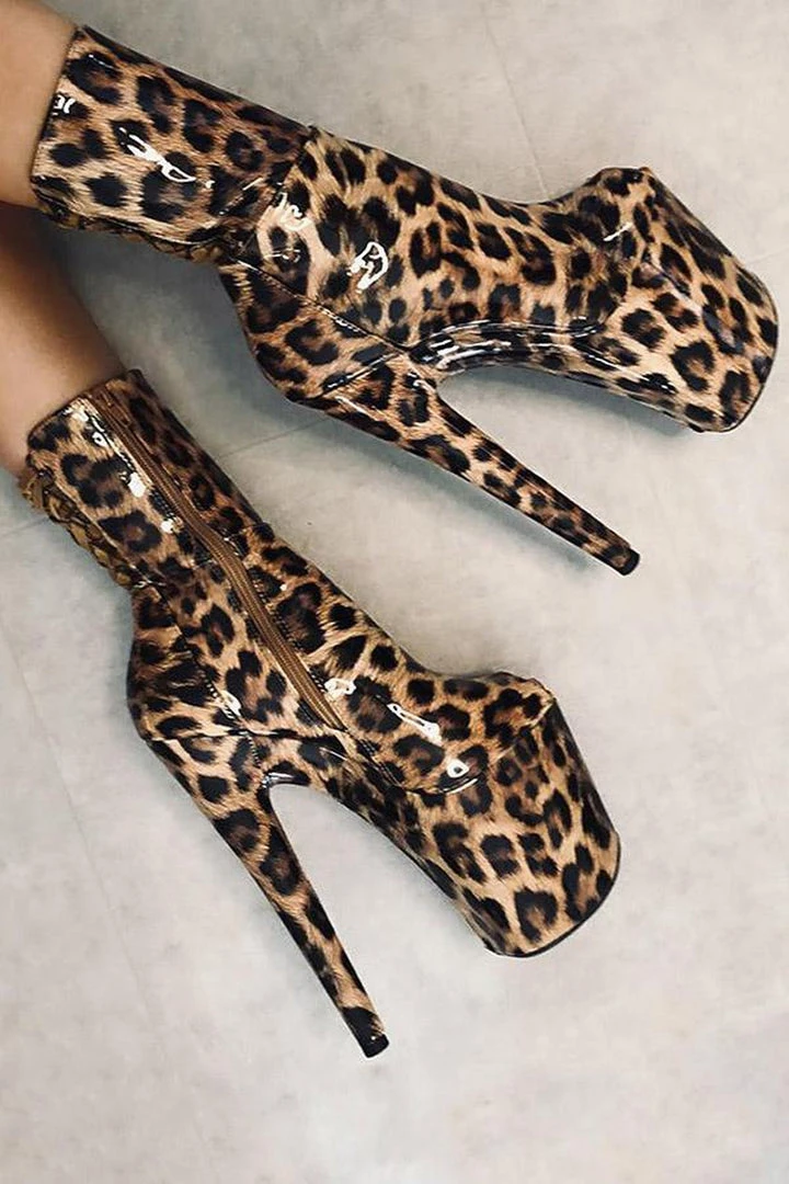 Cheap ๐ฅฐ Hella Heels EmpireKicks Corset 8inch Boots - Leopard ๐ฏ 1 Hella Heels EmpireKicks Corset 8inch Boots - Leopard