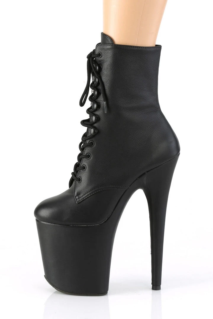 Best reviews of ๐ฅ Pleaser USA Flamingo-1020LWR 8inch Real Leather Boots - Matte Black Shoes ๐ 2 Pleaser USA Flamingo-1020LWR 8inch Real Leather Boots - Matte Black Shoes