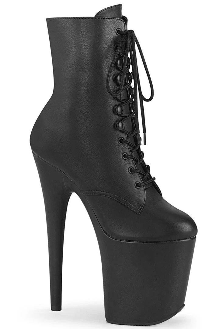 Best reviews of ๐ฅ Pleaser USA Flamingo-1020LWR 8inch Real Leather Boots - Matte Black Shoes ๐ 1 Pleaser USA Flamingo-1020LWR 8inch Real Leather Boots - Matte Black Shoes