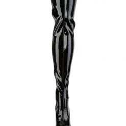 Best Pirce โค๏ธ Pleaser USA Flamingo-3063 8inch Thigh High Pleaser Boots - Patent Black Shoes ๐ 9 Pleaser USA Flamingo-3063 8inch Thigh High Pleaser Boots - Patent Black Shoes