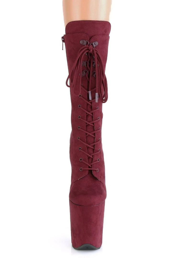 Best reviews of ๐ Pleaser USA Flamingo-1050FS Faux Suede 8inch Pleaser Boots - Burgundy Shoes ๐ 2 Pleaser USA Flamingo-1050FS Faux Suede 8inch Pleaser Boots - Burgundy Shoes