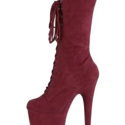 Best reviews of ๐ Pleaser USA Flamingo-1050FS Faux Suede 8inch Pleaser Boots - Burgundy Shoes ๐ 8 Pleaser USA Flamingo-1050FS Faux Suede 8inch Pleaser Boots - Burgundy Shoes