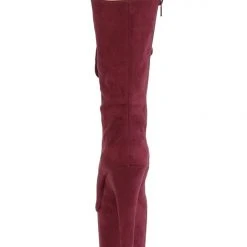 Best reviews of ๐ Pleaser USA Flamingo-1050FS Faux Suede 8inch Pleaser Boots - Burgundy Shoes ๐ 9 Pleaser USA Flamingo-1050FS Faux Suede 8inch Pleaser Boots - Burgundy Shoes