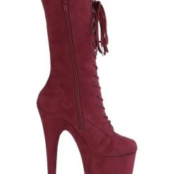 Best reviews of ๐ Pleaser USA Flamingo-1050FS Faux Suede 8inch Pleaser Boots - Burgundy Shoes ๐ 7 Pleaser USA Flamingo-1050FS Faux Suede 8inch Pleaser Boots - Burgundy Shoes