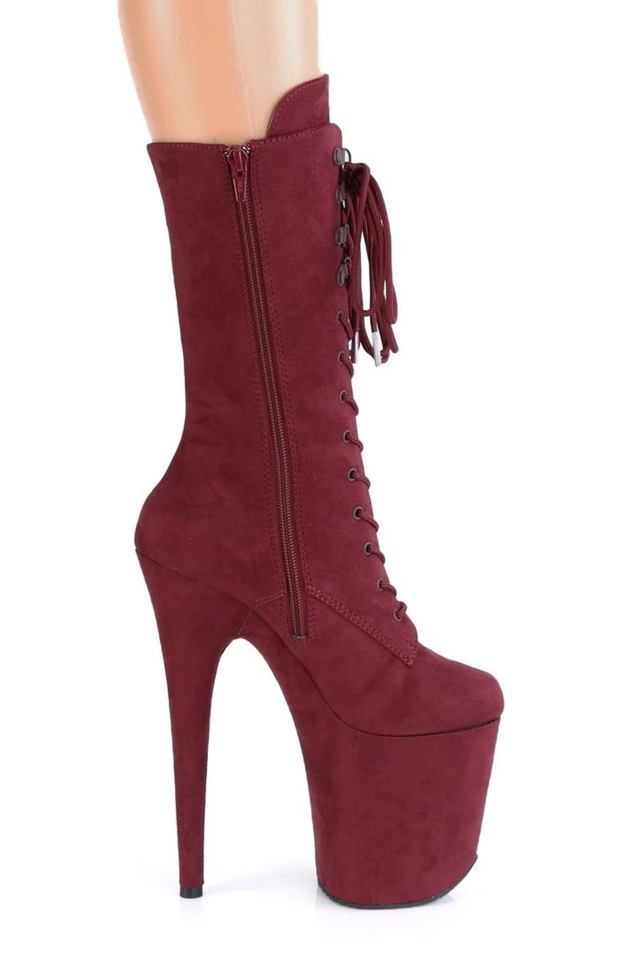 Best reviews of ๐ Pleaser USA Flamingo-1050FS Faux Suede 8inch Pleaser Boots - Burgundy Shoes ๐ 3 Pleaser USA Flamingo-1050FS Faux Suede 8inch Pleaser Boots - Burgundy Shoes