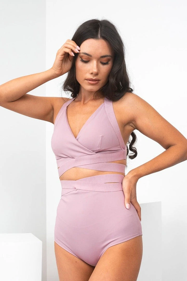 Cheapest ⌛ All Pole Wear Lunalae Fallon Top - Recycled Mauve ❤️ 3 All Pole Wear Lunalae Fallon Top - Recycled Mauve