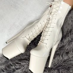 Shoes Hella Heels LipKit 8inch Boots - No Angel