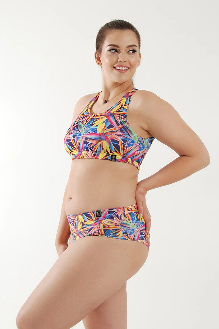 Promo ⭐ All Pole Wear Pole Addict Openback Top - Floral Firework ⭐ 9 All Pole Wear Pole Addict Openback Top - Floral Firework