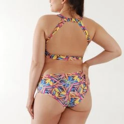 All Pole Wear Pole Addict Openback Top - Floral Firework