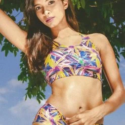 Promo ⭐ All Pole Wear Pole Addict Openback Top - Floral Firework ⭐ 15 All Pole Wear Pole Addict Openback Top - Floral Firework