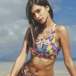 Promo ⭐ All Pole Wear Pole Addict Openback Top - Floral Firework ⭐ 14 All Pole Wear Pole Addict Openback Top - Floral Firework