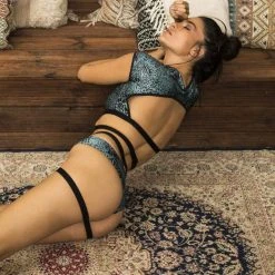 Buy 😀 Paradise Chick Frankie Garter Shorts - Petrol Back In Stock ✨ 12 Paradise Chick Frankie Garter Shorts - Petrol Back In Stock