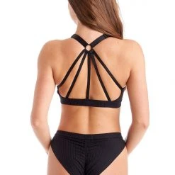 Back In Stock Bandurska Giselle Top - Ribbed Black