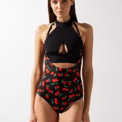 Shark Polewear Double-sided Sling Shorts - Cherry/Red