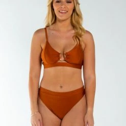 AMBR Designs Super Highs Shorts - Bronze New In