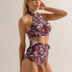 Shark Polewear Sling Shorts - Sugar Skulls