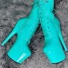 Hella Heels LipKit 7inch Boots - Minted Shoes