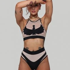 Best reviews of ๐ Creatures Of XIX I S I S High Waisted Bottoms - Black With Sand Mesh ๐ 15 Creatures Of XIX I S I S High Waisted Bottoms - Black With Sand Mesh