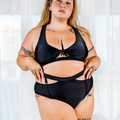 All Pole Wear Chantay Polewear Pretzel 2-way Top - Noir