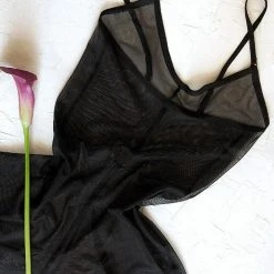 All Pole Wear Exo Wear Playsuit - Black Mesh