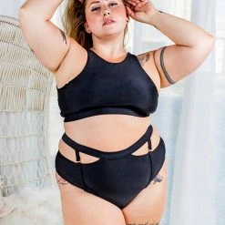 All Pole Wear Chantay Polewear Pretzel 2-way Top - Noir