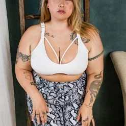 New ✔️ All Pole Wear Chantay Polewear Baby Valentine Top - Ribbed Blanc ❤️ 9 All Pole Wear Chantay Polewear Baby Valentine Top - Ribbed Blanc