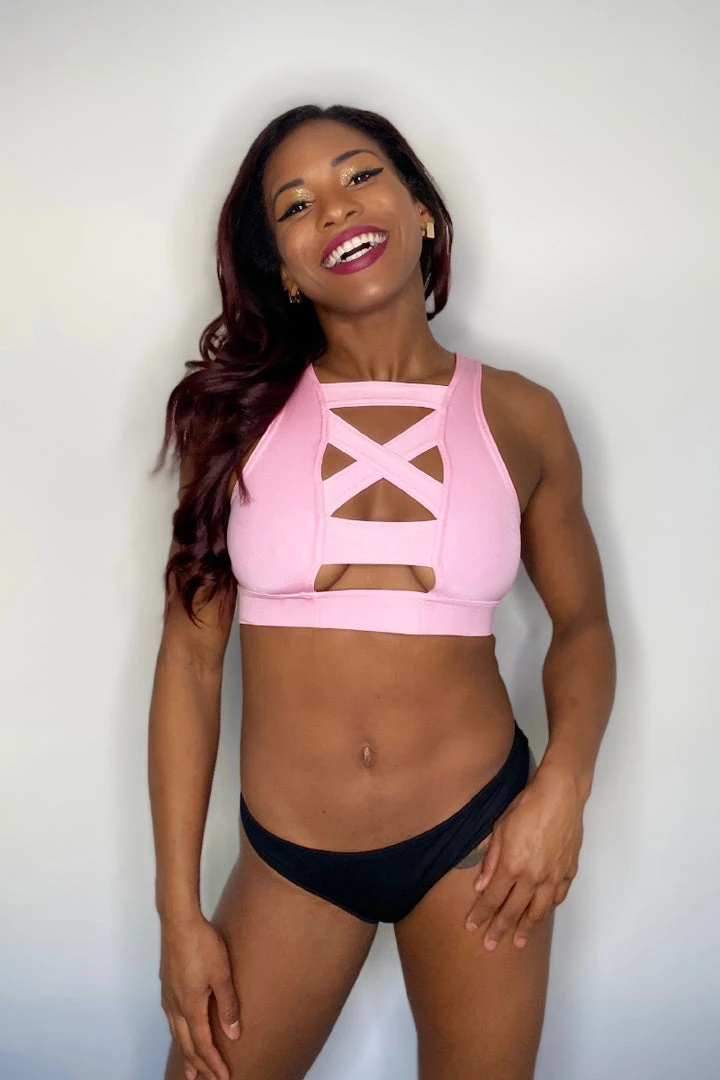 Wholesale ⌛ All Pole Wear Sway Bettie Top - Rose Pink ✨ 3 All Pole Wear Sway Bettie Top - Rose Pink