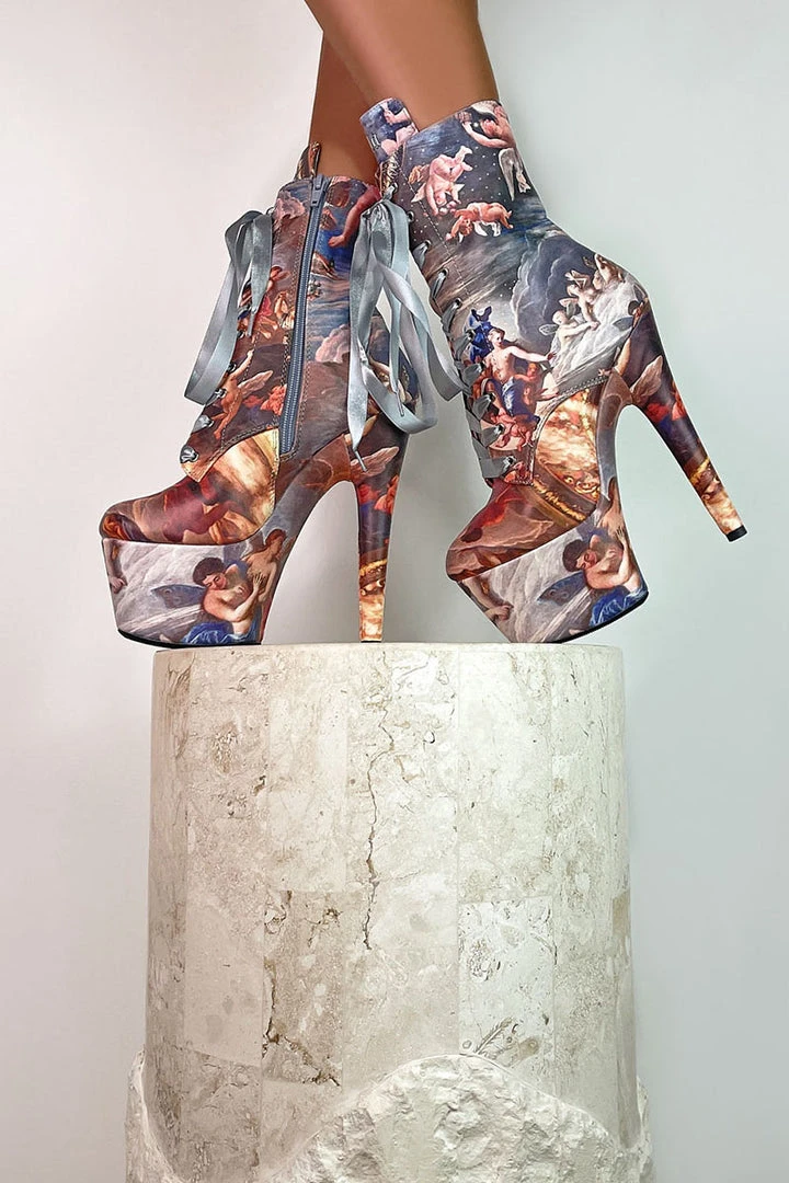 Top 10 โ Shoes Hella ๐งจ Heels Renaissance 7inch ๐ Boots - Stairway To Heaven โ 2 Shoes Hella Heels Renaissance 7inch Boots - Stairway To Heaven