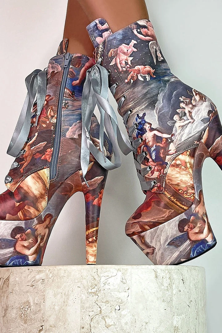 Top 10 โ Shoes Hella ๐งจ Heels Renaissance 7inch ๐ Boots - Stairway To Heaven โ 4 Shoes Hella Heels Renaissance 7inch Boots - Stairway To Heaven