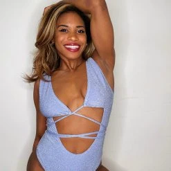 Exo Wear Lurex Bodysuit - Lilac