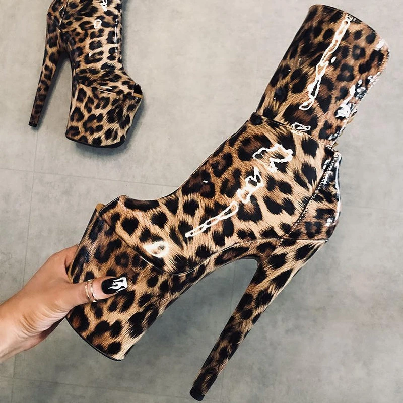 Cheap ๐ฅฐ Hella Heels EmpireKicks Corset 8inch Boots - Leopard ๐ฏ 4 Hella Heels EmpireKicks Corset 8inch Boots - Leopard