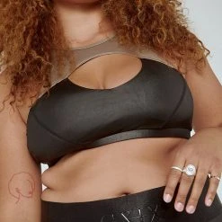 All Pole Wear Creatures Of XIX I Slay Sports Bra - Black/Mink