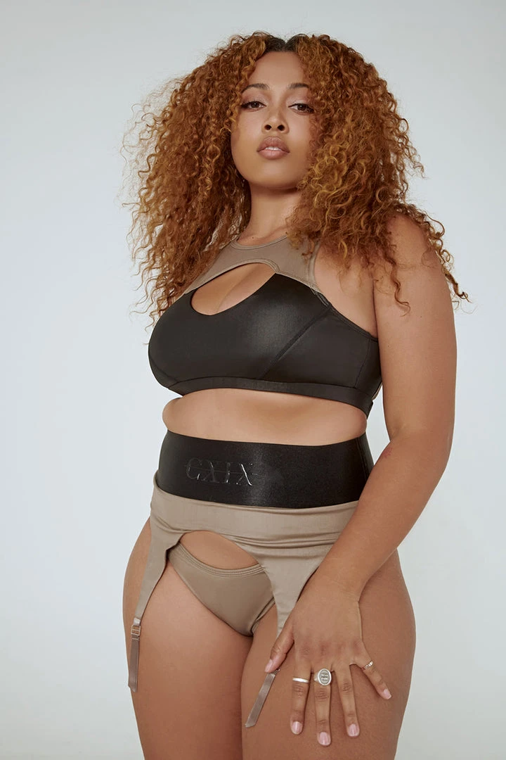 Creatures Of XIX Snatched Garter Bottoms - Mink