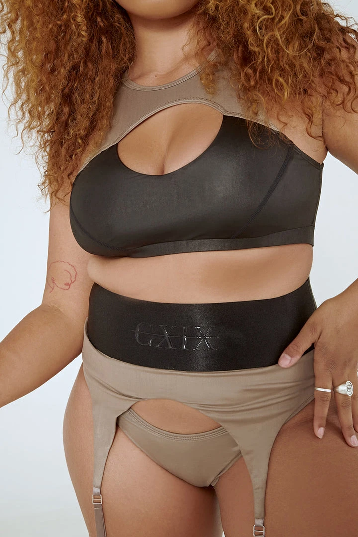 Creatures Of XIX Snatched Garter Bottoms - Mink