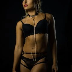 Accessories Rolling Choker Harness - Black