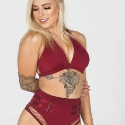 Tatiana Activewear Isla Top - Burgundy