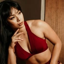 Tatiana Activewear Isla Top - Burgundy