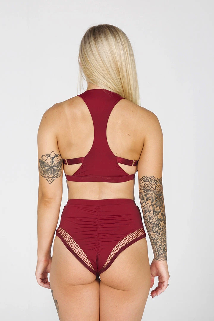 New 😀 Tatiana Activewear Isla Shorts - Burgundy 🌟 5 Tatiana Activewear Isla Shorts - Burgundy