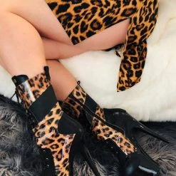 Shoes Hella Heels EmpireKicks 7inch Boots - Black