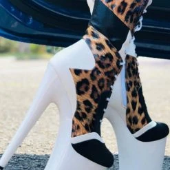 Hella Heels EmpireKicks 8inch Boots - White Shoes