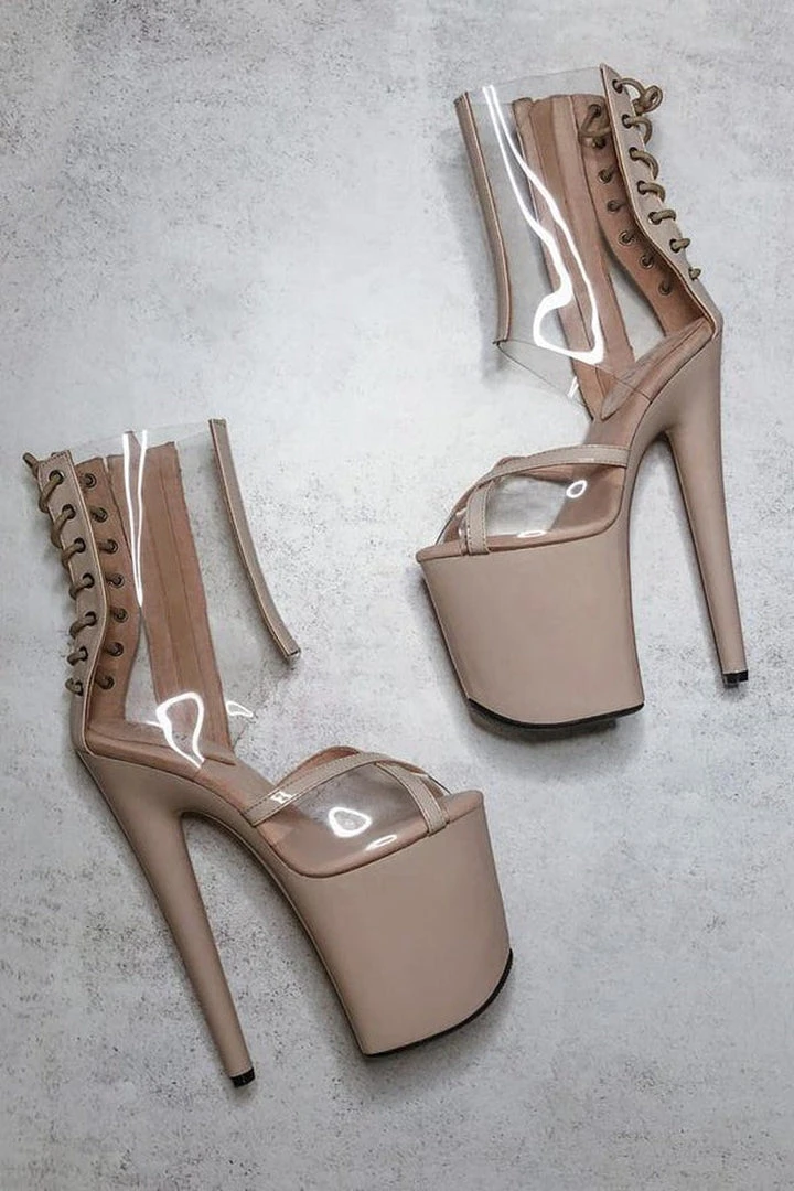 Best Sale ๐ฅ Hella Heels King Hybrid 8inch Boots - Stripped Shoes โญ 2 Hella Heels King Hybrid 8inch Boots - Stripped Shoes