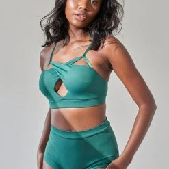 Hot Sale ⌛ Lunalae High Waist Shorts - Recycled Emerald All Pole Wear ⌛ 6 Lunalae High Waist Shorts - Recycled Emerald All Pole Wear