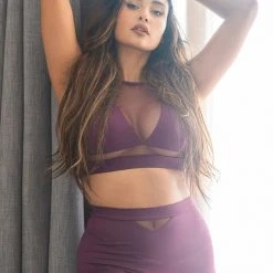 Lunalae Addison High Waisted Bottoms - Recycled Mulberry All Pole Wear