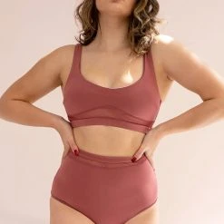 All Pole Wear Lunalae Dahlia Top - Recycled Dusty Rose