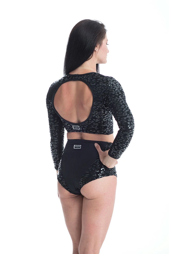 Best Pirce โค๏ธ Paradise Chick Superhero Series Ultra Grip Crop Top - Black Leopard Back In Stock ๐ 1 Paradise Chick Superhero Series Ultra Grip Crop Top - Black Leopard Back In Stock