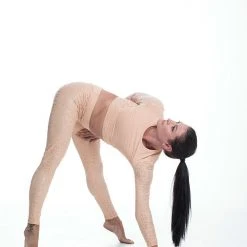 Paradise Chick Superhero Series Ultra Grip Leggings - Beige Leopard