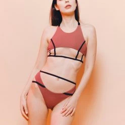 MilaKrasna Pia Bottoms - Dark Rose All Pole Wear