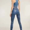 Paradise Chick Superhero Series Sticky High Waist Leggings - Dusty Blue Leopard